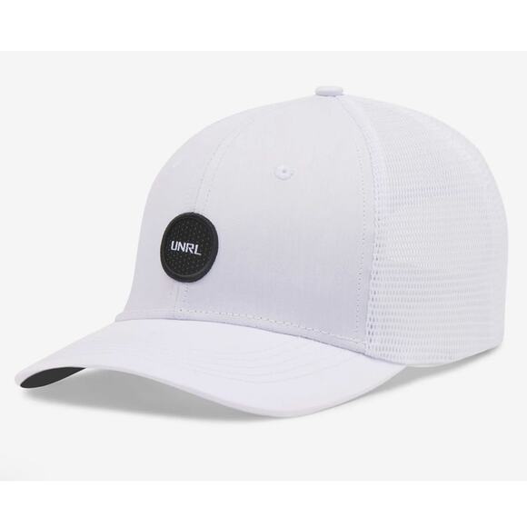 UNRL Classic Dot White Trucker Hat - Picture 1 of 4